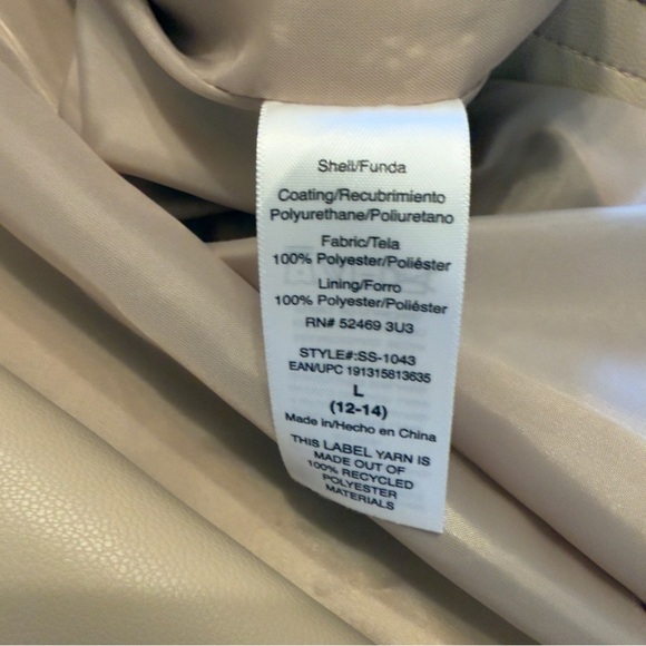 Scoop Women's Faux Leather Asymmetrical Zip Moto Jacket Size L (12/14) - Picture 5 of 11